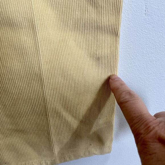 Vintage Gap Corduroy Cropped Bootcut Pants Size 2 Yellow Cotton Y2K 2000… - Picture 9 of 10